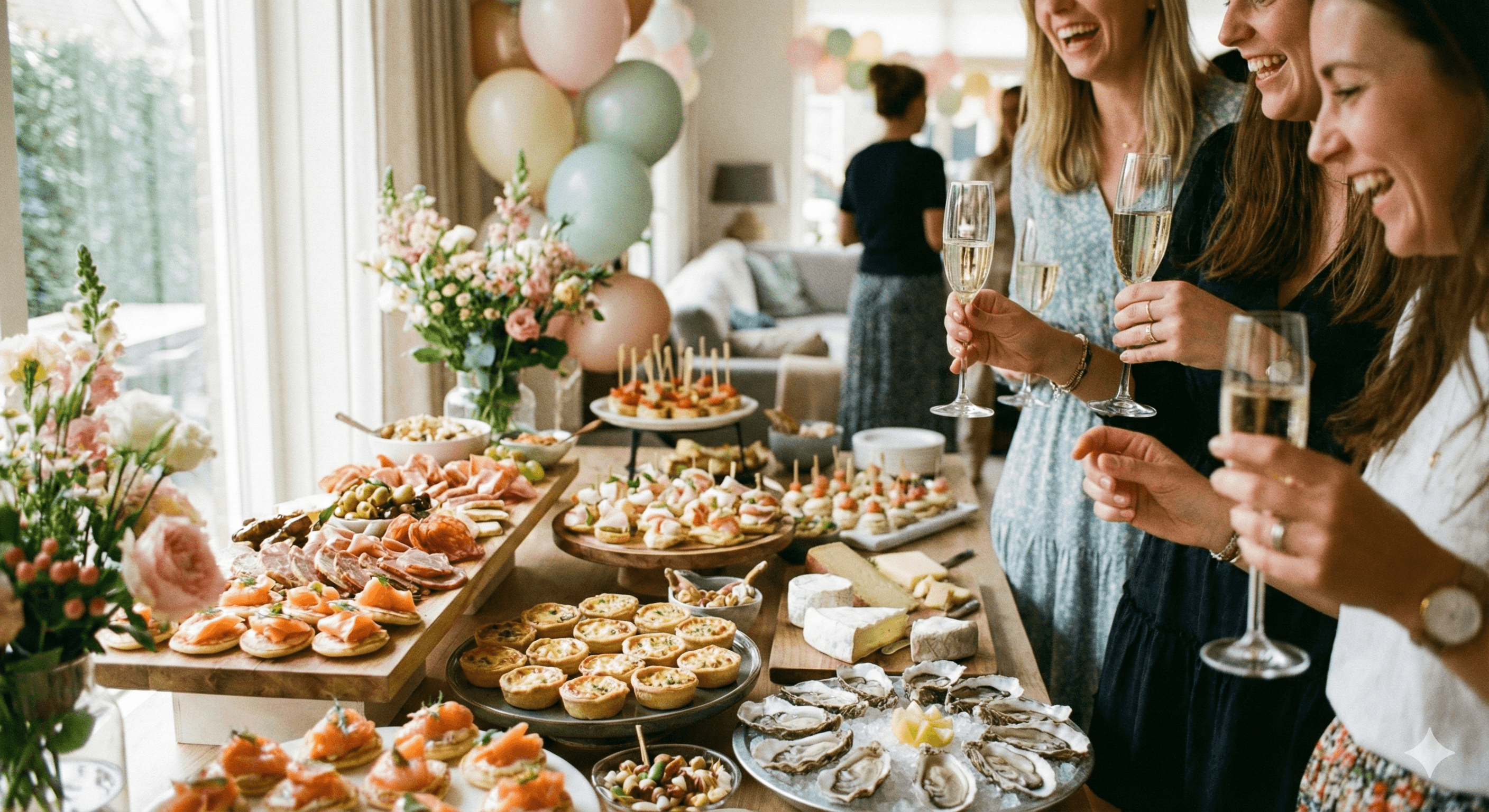 High tea of borrel